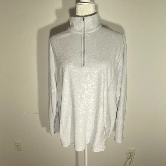 Women's Lands' End 1/4 Zip Pullover Size XL - Picture 3 of 7